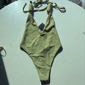 Entire Studios One-Piece Swimsuit in Olive Green